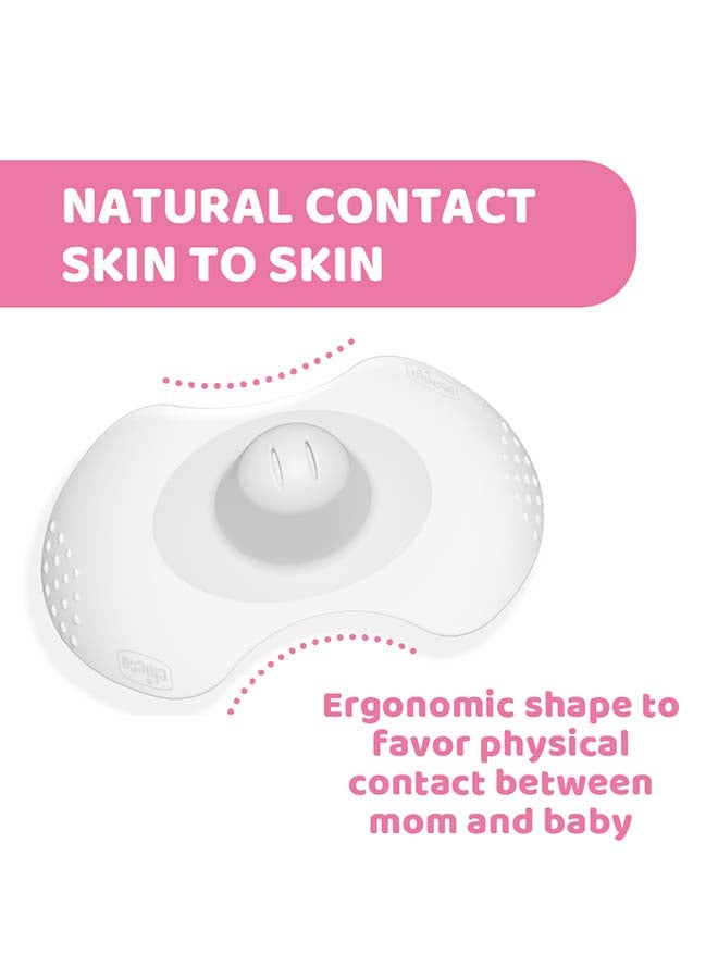 Chicco Nipple Shields Silicone Medium & Large 2Pcs - Image 4