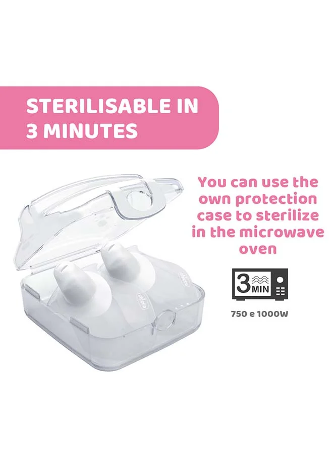 Chicco Nipple Shields Silicone Medium & Large 2Pcs
