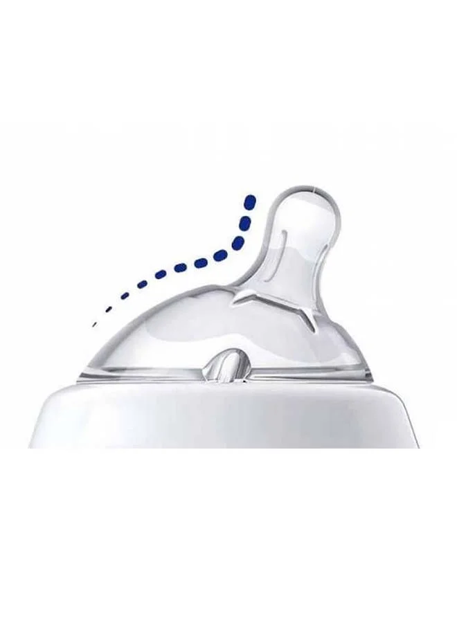 Chicco NaturalFeeling Medium Flow Silicone 2M+ 250Ml , Arabic Pack