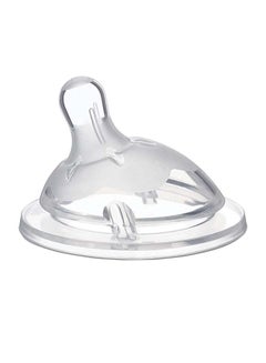 Chicco NaturalFeeling Teat Medium Flow Silicone 2M+ 1Pc  - Image 1