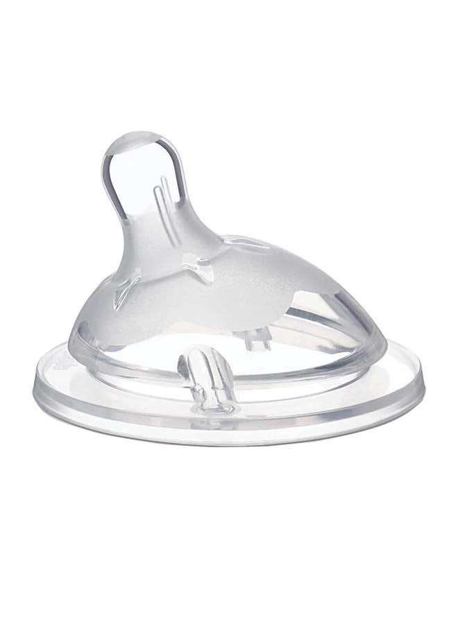 Chicco NaturalFeeling Teat Medium Flow Silicone 2M+ 1Pc  - Image 1