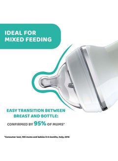 Chicco NaturalFeeling Teat Medium Flow Silicone 2M+ 1Pc  - Image 4
