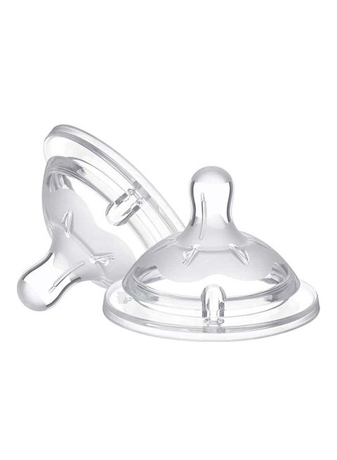 NaturalFeeling Teat Adjustable Flow Silicone 4M+ 2Pcs
