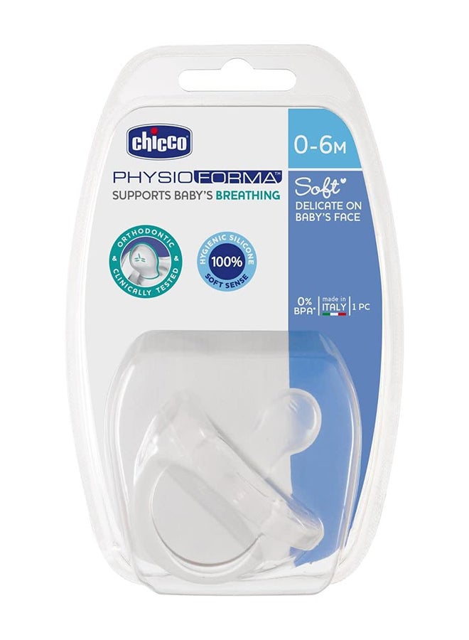 Chicco - PhysioForma Soft Silicone Soother 0-6M 1Pc - Image 1