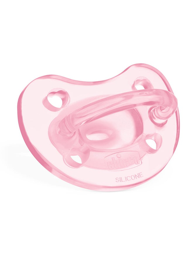 Chicco PhysioForma Soft Silicone Soother 0-6M 1Pc, Pink  - Image 3