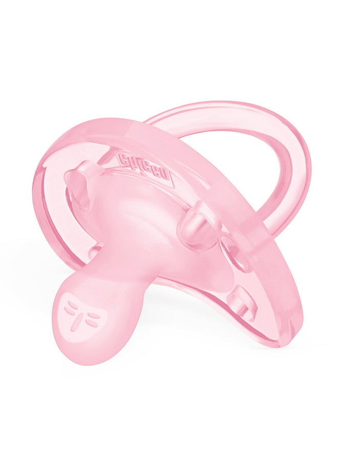Chicco PhysioForma Soft Silicone Soother 0-6M 1Pc, Pink  - Image 2