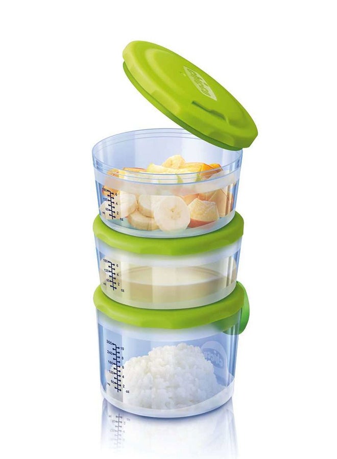 Chicco - System Easy Meal Baby Food Containers 6M+ - Image 1