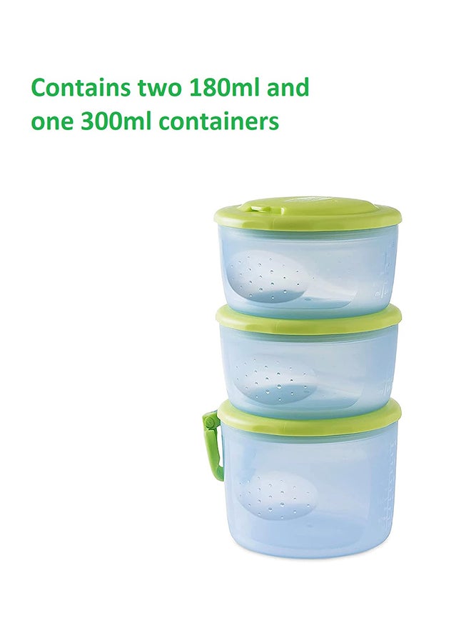 Chicco - System Easy Meal Baby Food Containers 6M+ - Image 1