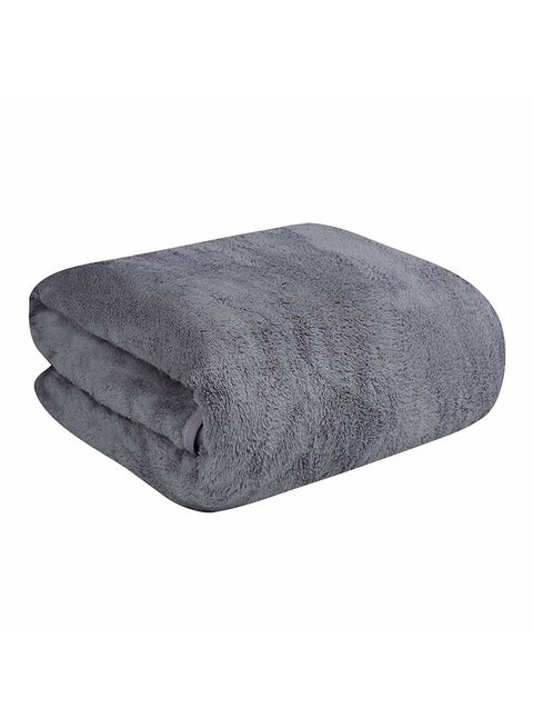 Microfiber Bath Towels Grey 70x140cm