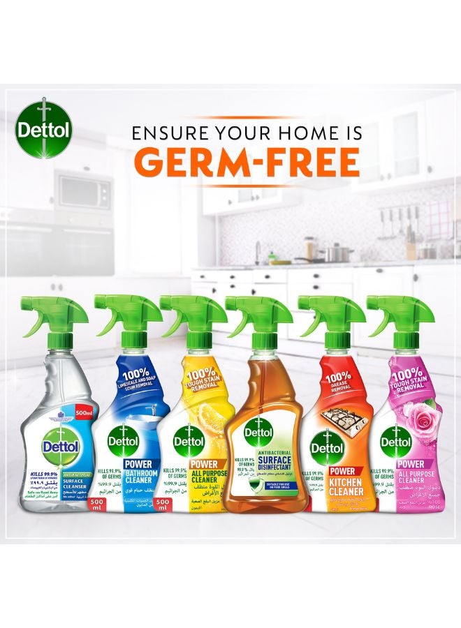 Dettol - All Purpose Cleaner Lemon With Kitchen Cleaner Orange Burst Trigger Spray, Pack Of 2 500ml - Image 1