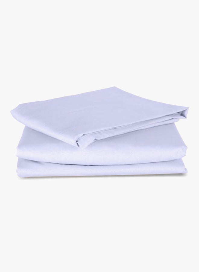 هومس آر أس طقم شرشف سرير مسطح مع غطاء مخدة مكون من 3 قطع قطن ارجواني فاتح King - Image 1