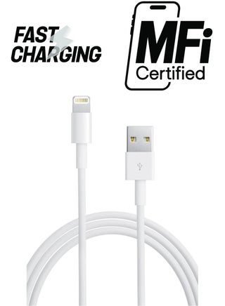 Lightning To USB Cable White - pnsku/N14750397A/45/_/1738266627/c3cf116c-53a6-4bf8-850b-f3a1764842ae