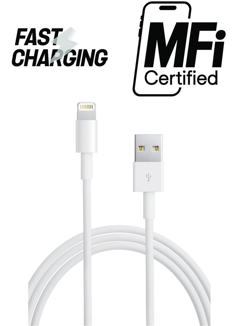 Generic - Lightning To USB Cable White - Image 1