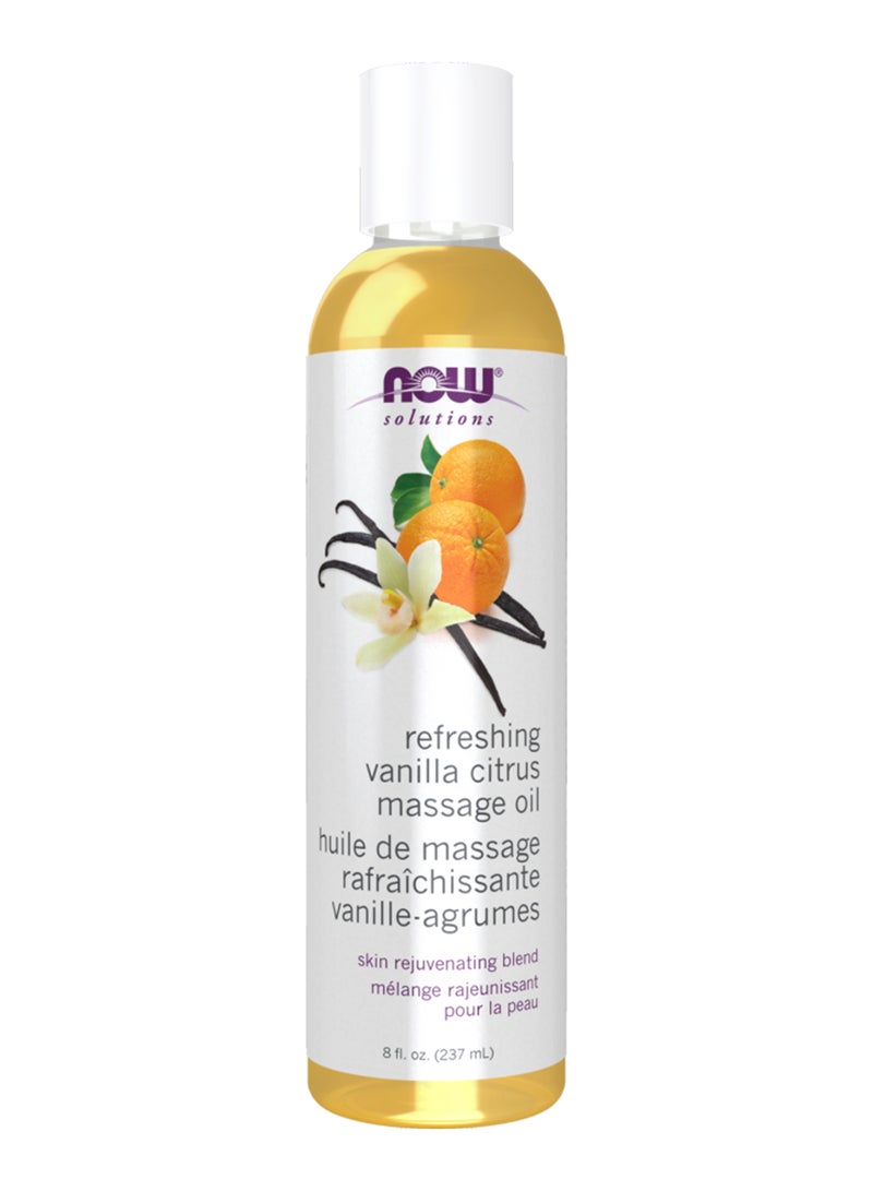 Now Foods Refreshing Vanilla Citrus Massage Oil  - Image 1