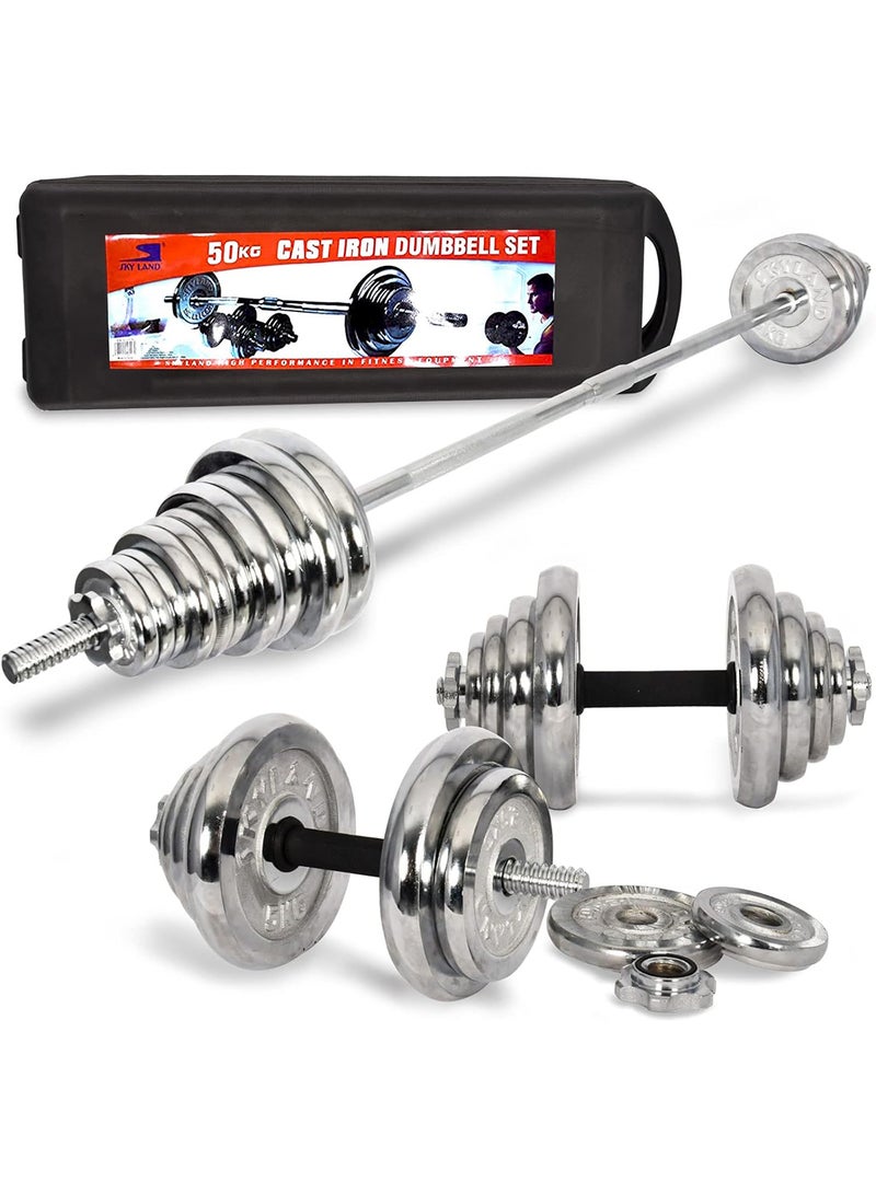 SkyLand - Exercise Dumbbell Set With Case 50kg 50kg - Image 1