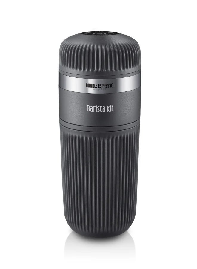 WACACO - Nanopresso Barista Kit for Ground Coffee, Accessory for Nanopresso, Larger Water Tank up to 140ml, for Lungo Espresso (16 grams of ground coffee basket, tamper, & a bigger cup) Black - Image 1