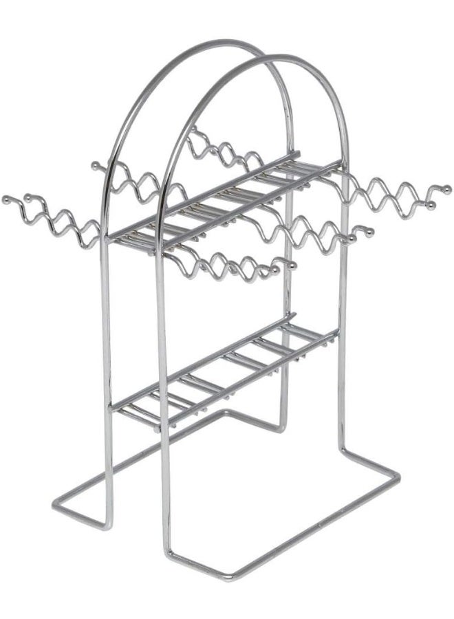 وينسور طقم مكون من 24 قطعة أدوات مائدة من الستانلس ستيل مع حامل فضي - Image 5