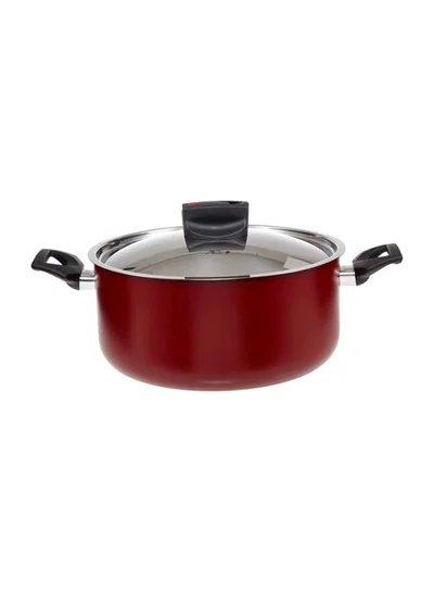 Prestige Safecook Non-Stick Covered Casserole Red 22cm