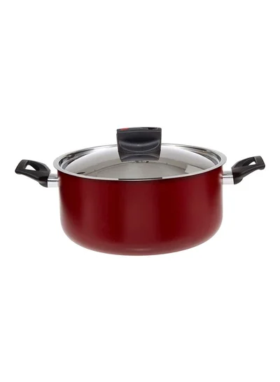 Prestige Safecook Non-Stick Covered Casserole Red 24cm