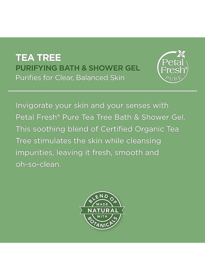 Pharmaceris Petal Fresh Pure Purifying Bath & Shower Gel, Infused With Tea Tree, Purifies For Clear Skin, 475Ml Clear 475ml - Image 4