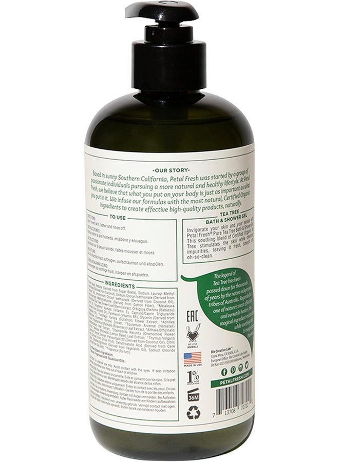 Pharmaceris Petal Fresh Pure Purifying Bath & Shower Gel, Infused With Tea Tree, Purifies For Clear Skin, 475Ml Clear 475ml - Image 2
