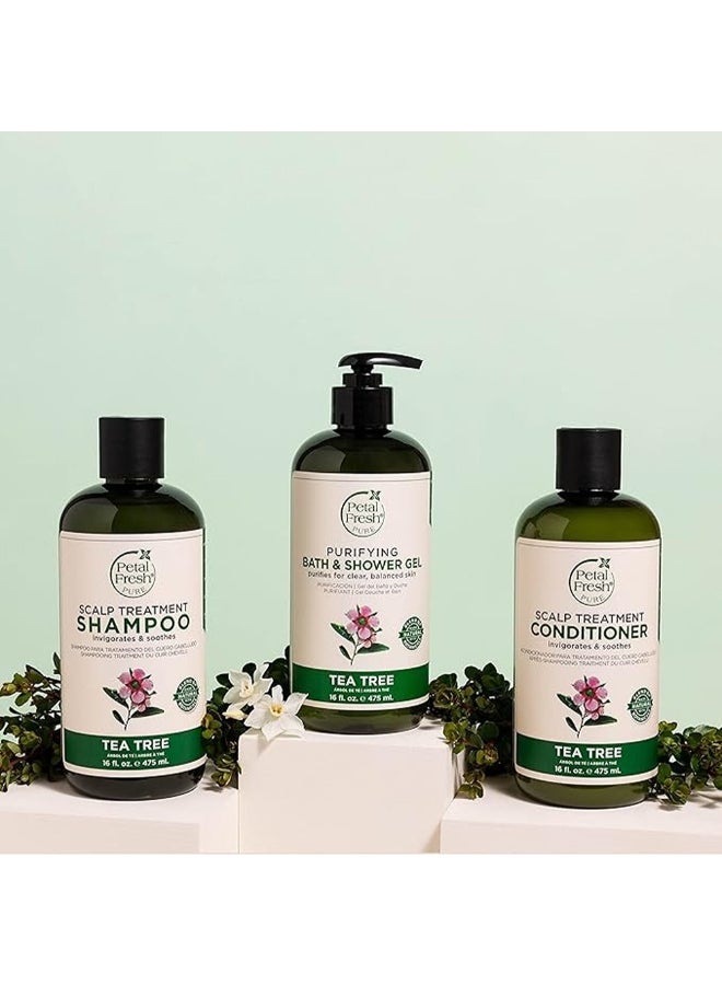 Pharmaceris Petal Fresh Pure Purifying Bath & Shower Gel, Infused With Tea Tree, Purifies For Clear Skin, 475Ml Clear 475ml - Image 3