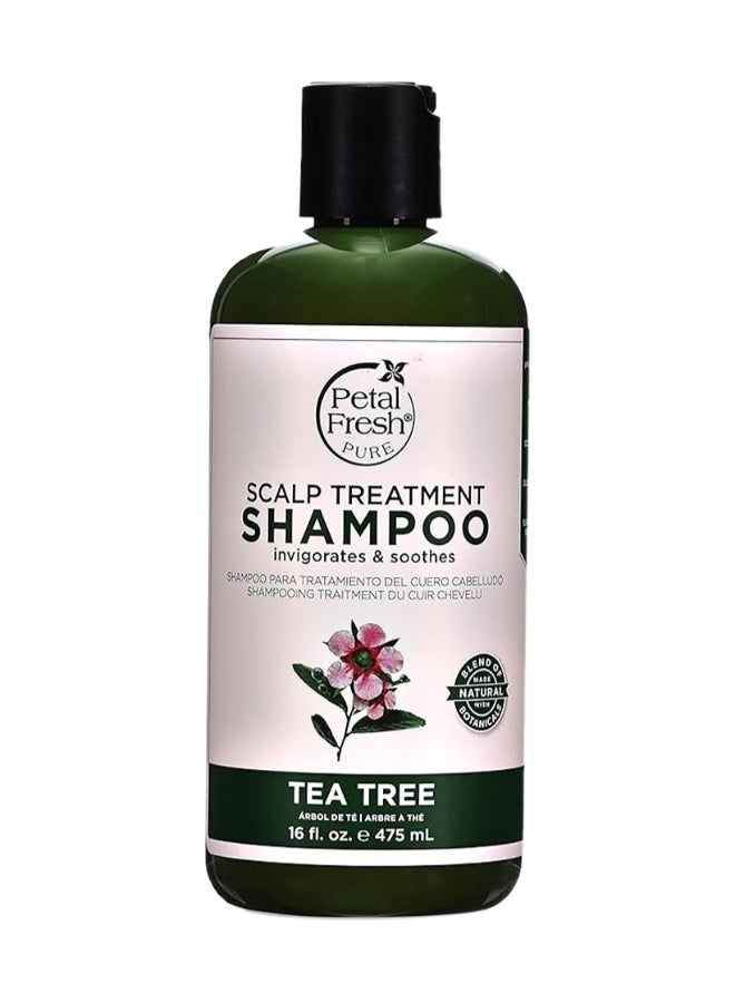 Pharmaceris Petal Fresh Pure Scalp Treatment Shampoo, Infused With Tea Tree, Invigorates & Soothes Clear 475ml - Image 1