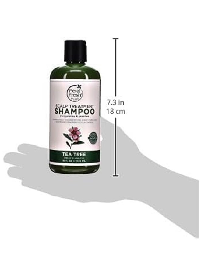 Pharmaceris Petal Fresh Pure Scalp Treatment Shampoo, Infused With Tea Tree, Invigorates & Soothes Clear 475ml - Image 4