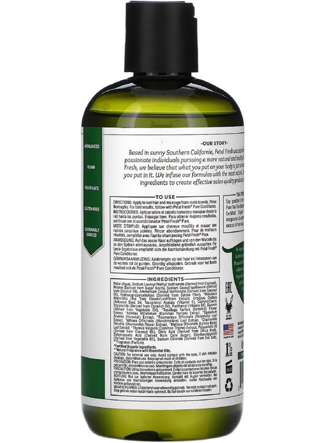Pharmaceris Petal Fresh Pure Scalp Treatment Shampoo, Infused With Tea Tree, Invigorates & Soothes Clear 475ml - Image 2