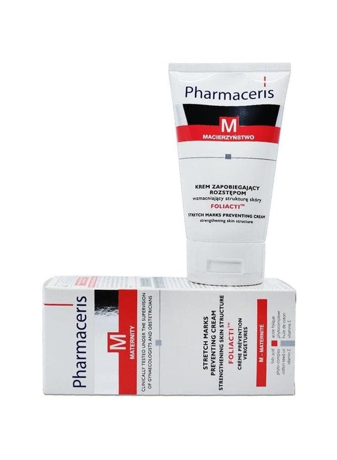 Pharmaceris - Pharmaceris M Macierzyństwo Stretch Marks Preventing Cream, Strengthening Skin Structure With Foliacti 150ml - Image 1