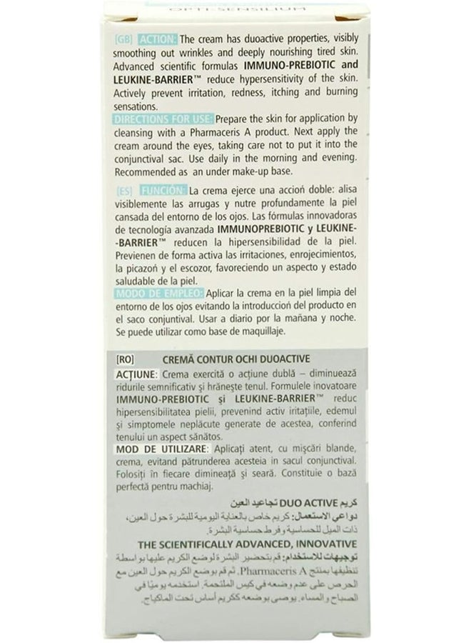 Pharmaceris Opti-Sensilium Eye Cream Infused With Immuno-Prebiotic Peptide And Passiflora 15ml - Image 2