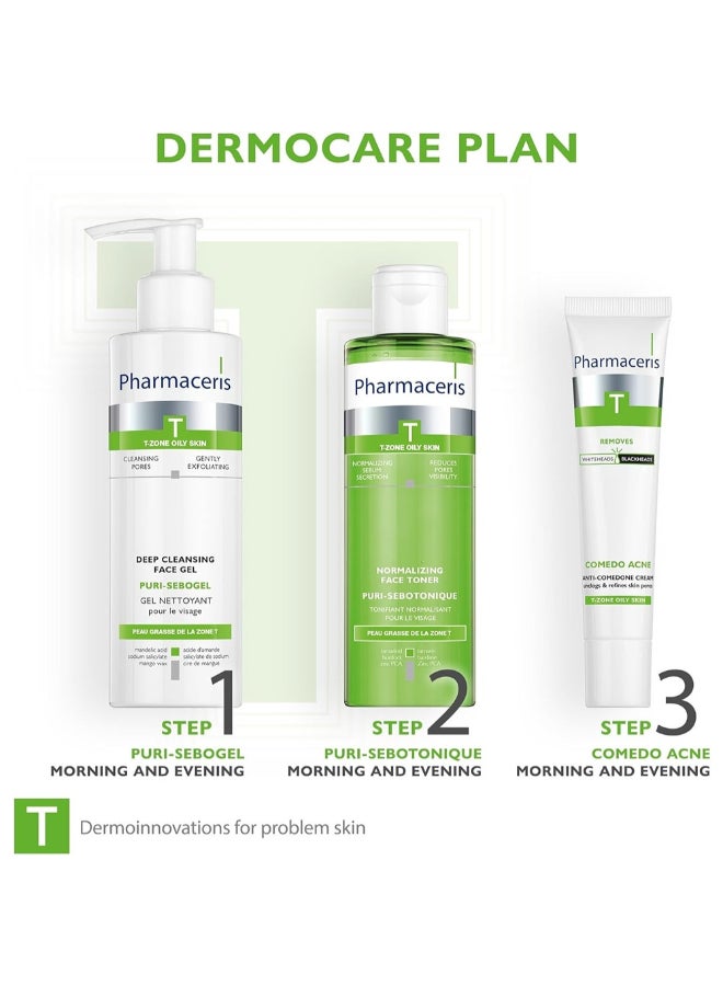 Pharmaceris - Pharmaceris T-Zone Oily Skin Normalizing Sebum Secretion Reduces Pores Visibility 200ml - Image 1