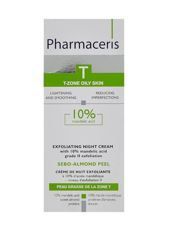 Pharmaceris T Exfoliating Night Cream, Infused With 10% Mandelic Acid 50ml - Image 1