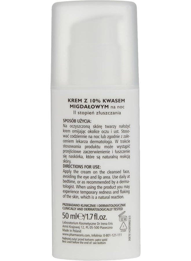 Pharmaceris T Exfoliating Night Cream, Infused With 10% Mandelic Acid 50ml - Image 4