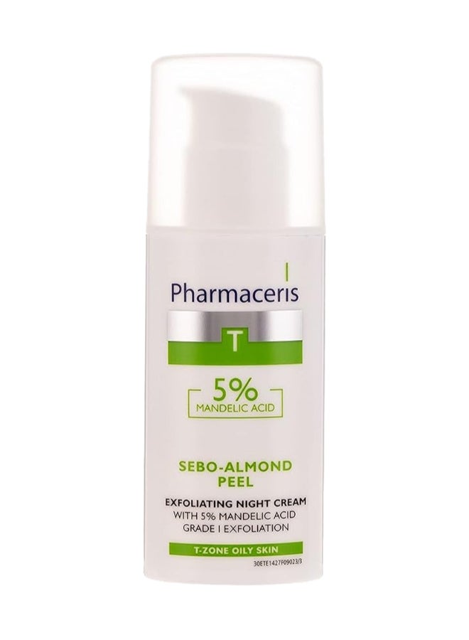 Pharmaceris T T-Zone Oily Skin Exfoliating Night Cream, 5% Mandelic Acid Clear 50ml - Image 1