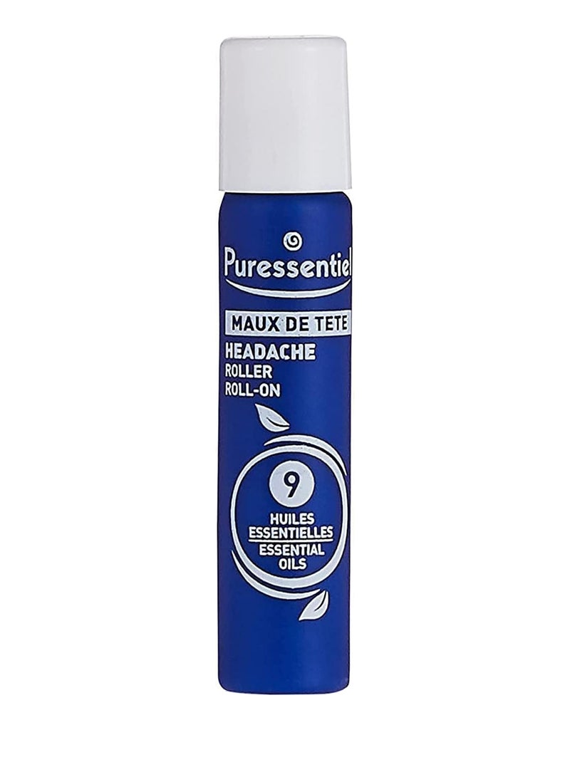 Puressentiel Headache Roll-On Infused With 9 Essential Oils 5Ml  - Image 1