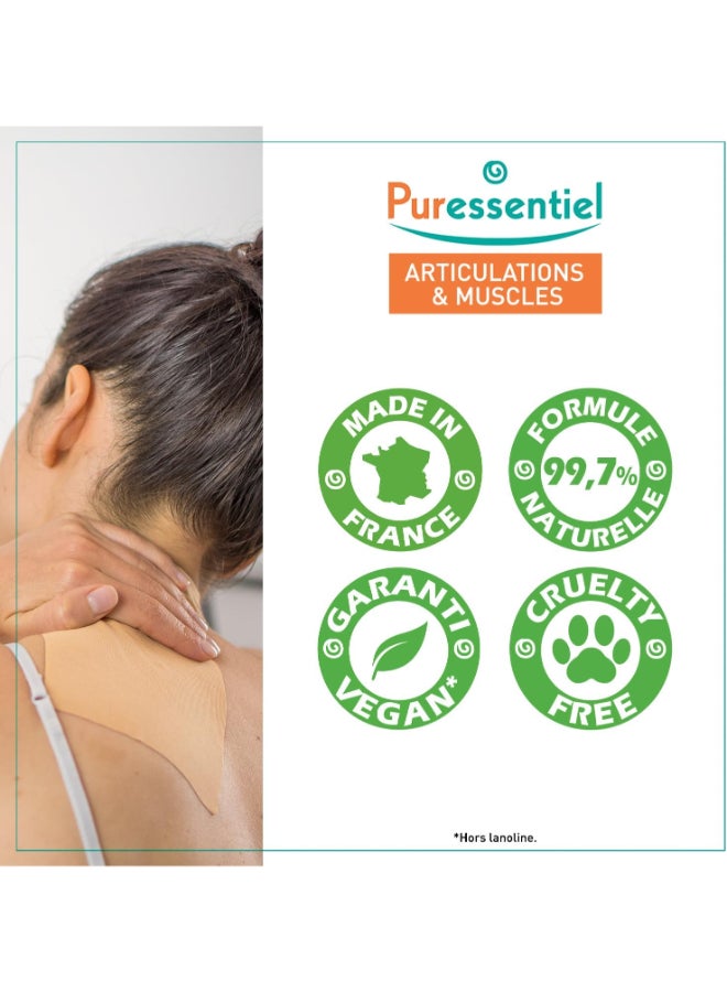 Puressentiel Muscles & Joints Heating Patches (3 Patches) - Soothe muscular tensions & sensitive joints - 8H warmth feeling - 100% natural origin - Pure essential oils - Wintergreen - Cuttable patches - Image 4