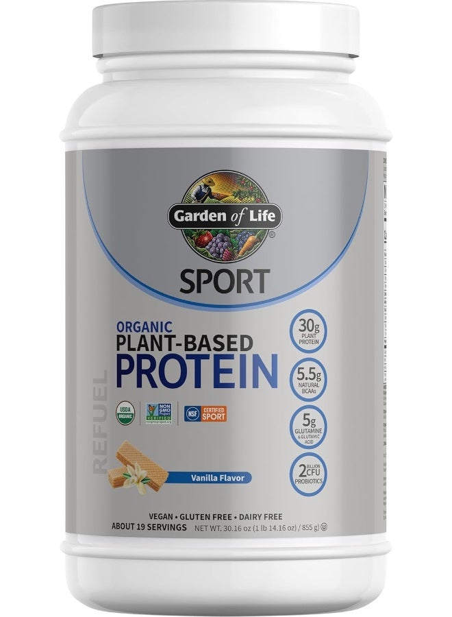Garden of Life Sport Organic Plant-Based Protein Vanilla 1 Lb - Image 5