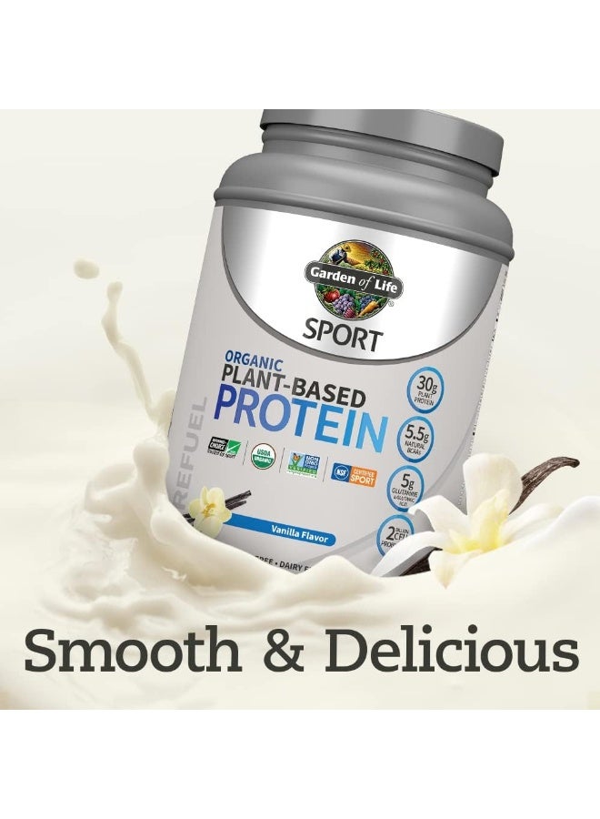 Garden of Life Sport Organic Plant-Based Protein Vanilla 1 Lb - Image 1