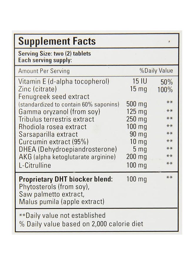 Bio Nutrition Testosterone Wellness Ideal For Energy Stamina Libido Lean Muscle And Mood Enhancement 60 Tablets - Image 4