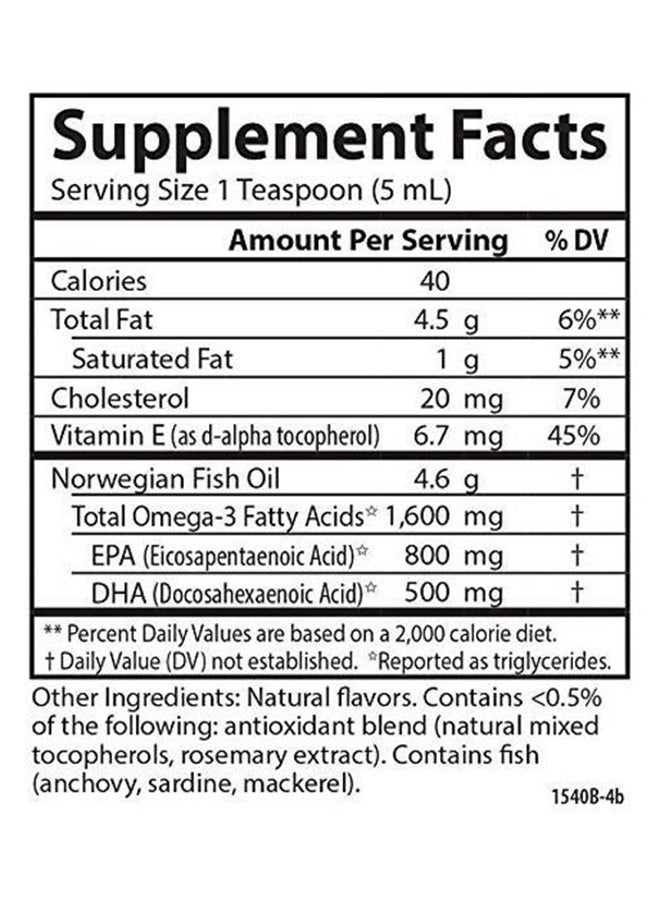 Fish Oil The Very Finest 1600Mg Omega 3'S Dietary Supplement Natural Lemon Flavor Cognitive Health And Joints 200Ml - pnsku/N15014732A/45/_/1719579052/5411d4d5-9c9a-484c-afa6-54ce911ed0c8