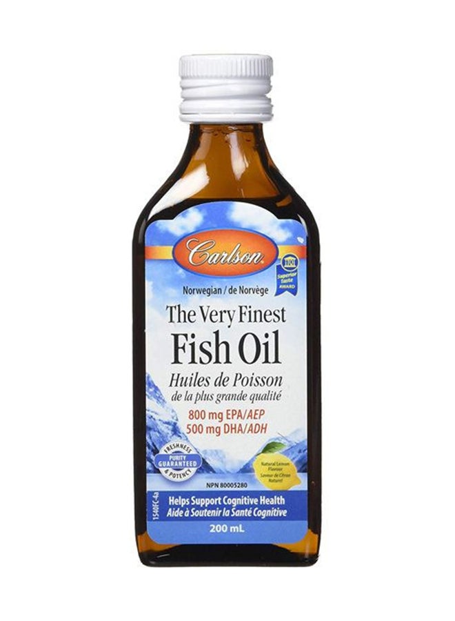 Fish Oil The Very Finest 1600Mg Omega 3'S Dietary Supplement Natural Lemon Flavor Cognitive Health And Joints 200Ml - pnsku/N15014732A/45/_/1719579075/1ac91a96-3c38-47a9-a9b2-538e9badccc2