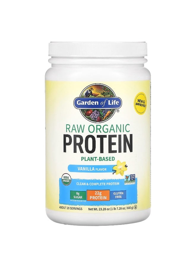 Garden of Life Raw Organic Protein Vanilla 1 Lb Packaging May Vary  - Image 1