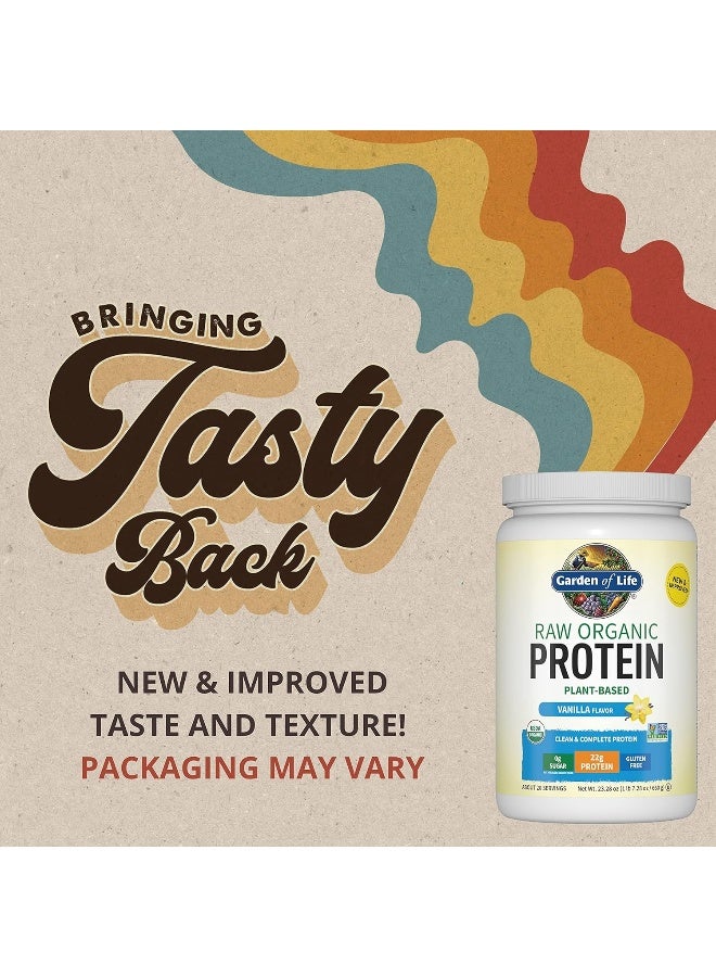 Raw Organic Protein Vanilla 1 Lb Packaging May Vary
