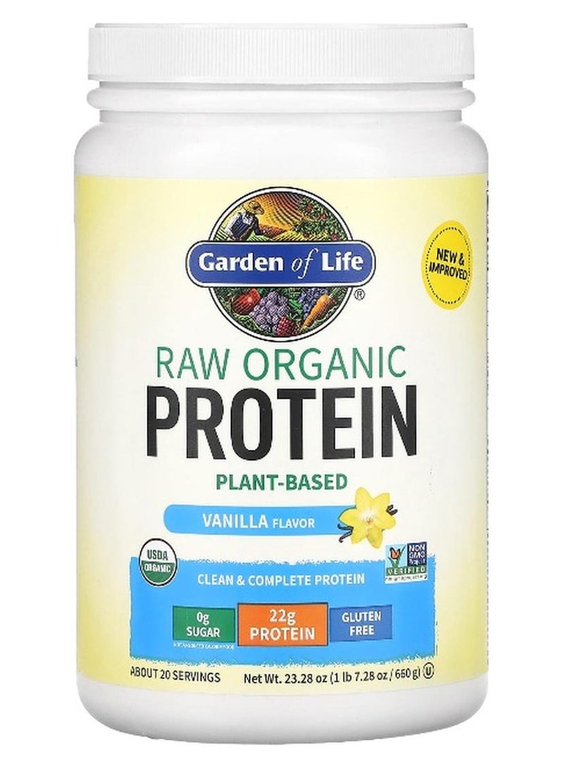جاردن أوف لايف مسحوق بروتين عضوي خام بالفانيليا - Image 1
