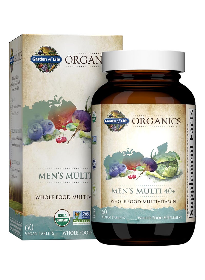 Garden of Life My Kind Organics Men'S Multi Whole Food Multi Vitamin 60 Vegan Tablets - Image 1