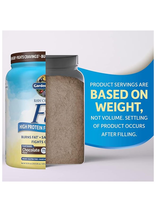 Garden of Life - Raw Organic Fit Powder Chocolate High Protein For Weight Loss Burns Fat Satisfies Hunger Fights Cravings Whole Food 455G - Image 1