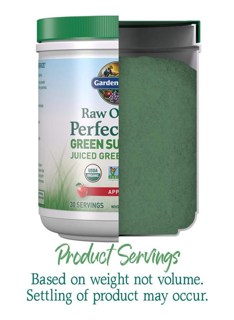 Garden of Life - Garden Of Life Raw Organic Perfect Food Green Superfood Juiced Greens Powder Apple Whole Food Dietary Supplement 30 Servings (Packaging May Vary) 231G - Image 1