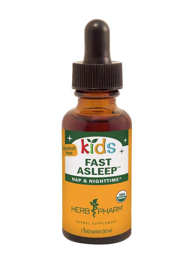 HERB PHARM - Kids Fast Asleep Nap And Night Time Herbal Supplement Alcohol Free 30Ml - Image 1