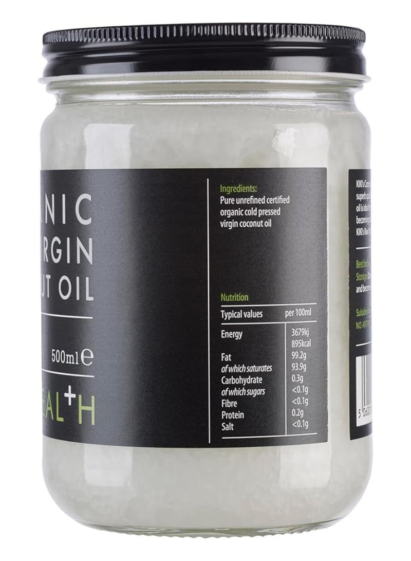 KIKI Health Organic Raw Virgin Coconut Oil 100% Raw Ingredients 500Ml - Image 3
